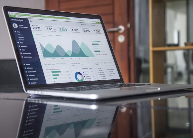 Analytics dashboard showing growth